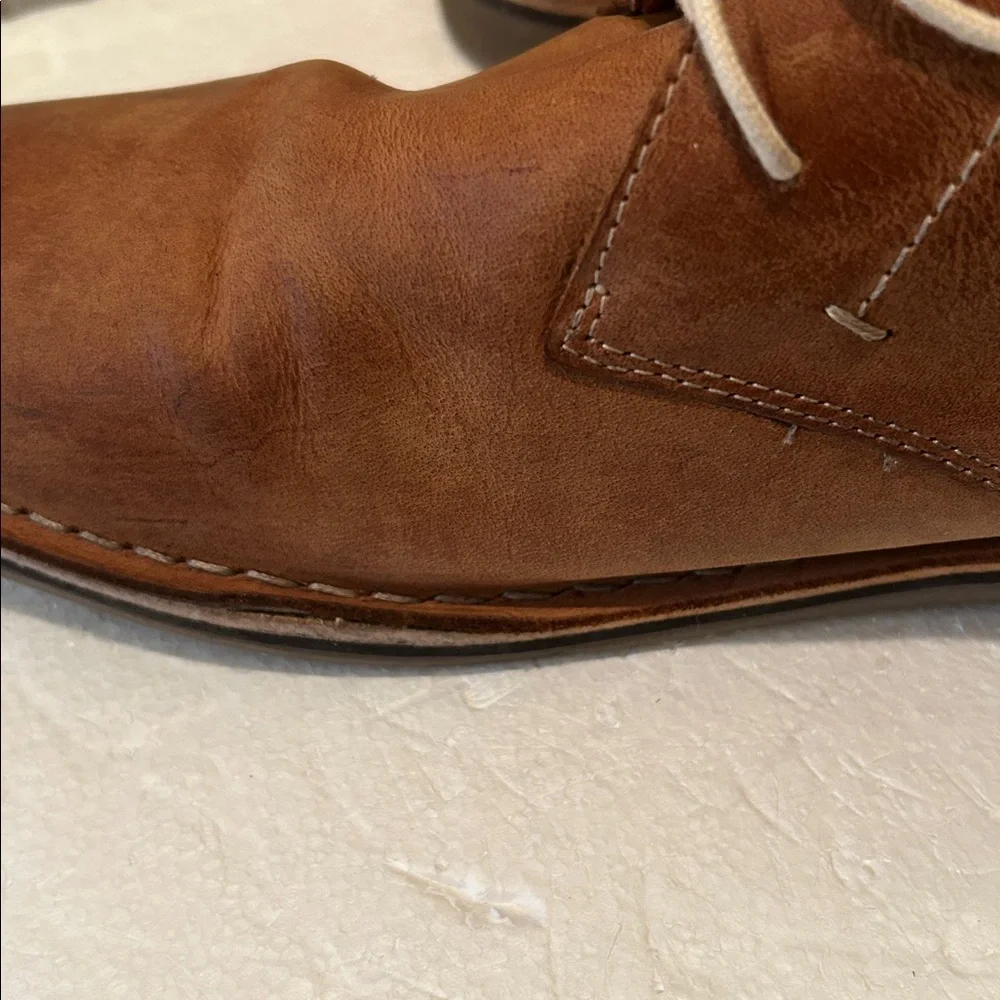 Steve Madden Leather Chukka LaceUp ankle bootie shoes men’s size 16 camel brown